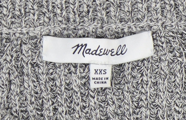 Madewell Women's Grey Knit Tank 2XS Mock Neck Slim
