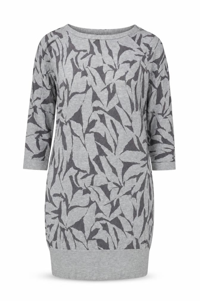 Marks and Spencer Women Grey 3/4 Sleeve Knit Dress