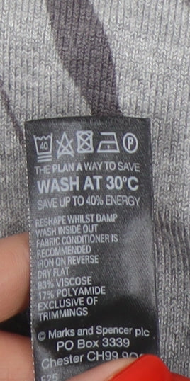 Marks and Spencer Women Grey 3/4 Sleeve Knit Dress