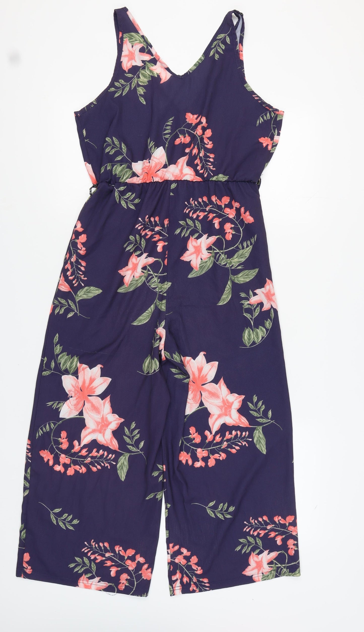 Boohoo Women's Multicoloured Floral Jumpsuit, Size 12