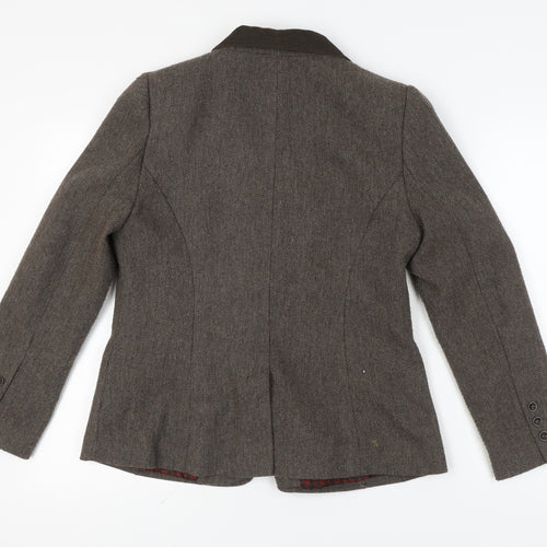 Maine New England Women's Brown Tweed Blazer Size 14