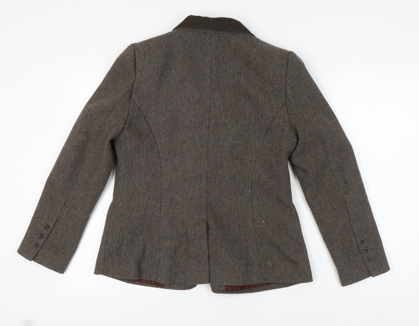 Maine New England Women's Brown Tweed Blazer Size 14