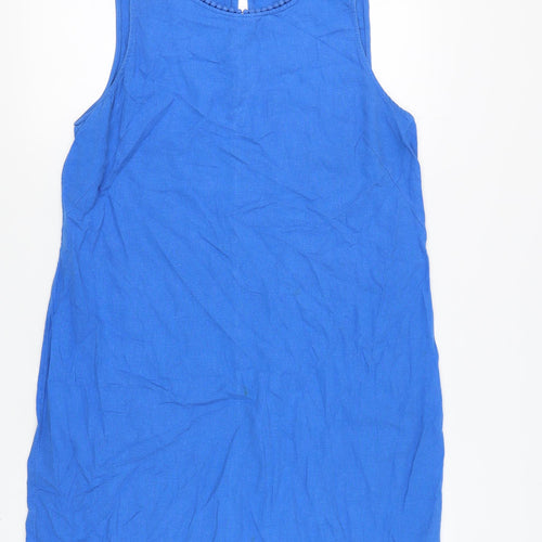 Marks and Spencer Women's Blue Linen Dress Size 16