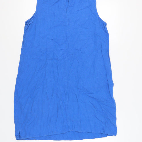 Marks and Spencer Women's Blue Linen Dress Size 16