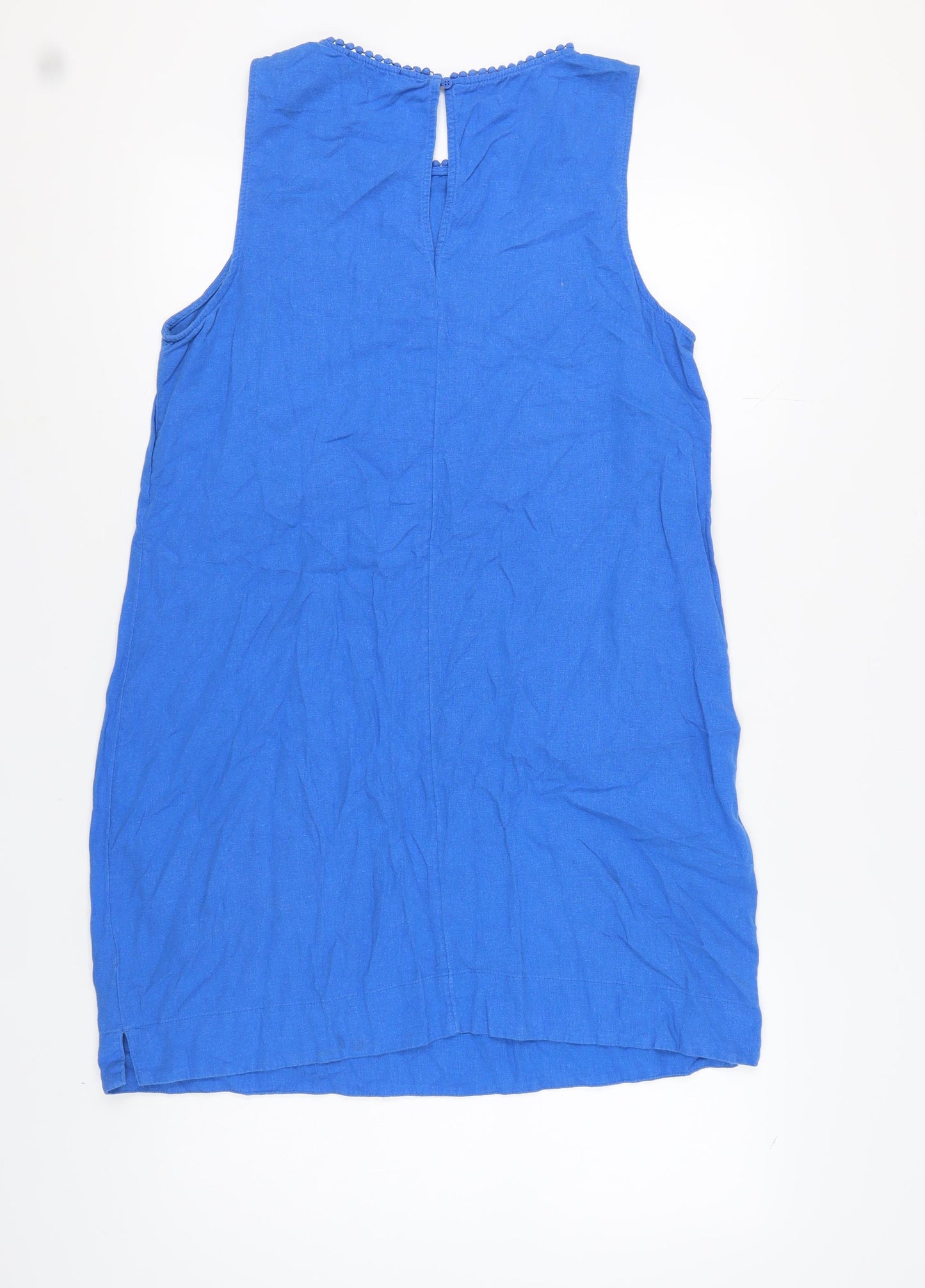 Marks and Spencer Women's Blue Linen Dress Size 16