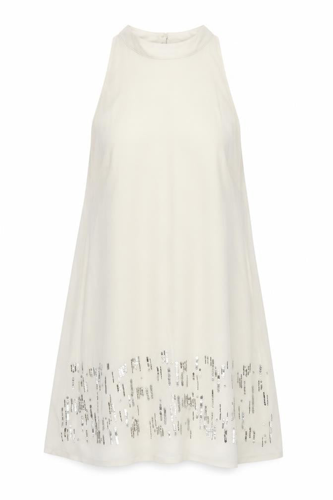 H&M Women’s Ivory Sequin Petite Dress Size 12P