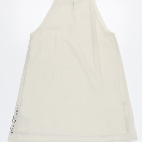 H&M Women’s Ivory Sequin Petite Dress Size 12P