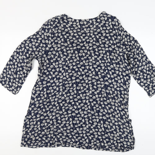 Tara Clothing Women’s Blue Floral Blouse M