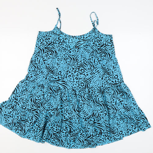 New Look Women's Blue Animal Print Camisole M
