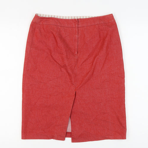 Dorothy Perkins Women's Red Pencil Skirt Size 12