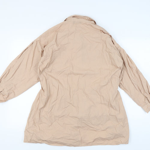 I Saw It First Women's Beige Button-Up Shirt, UK 12