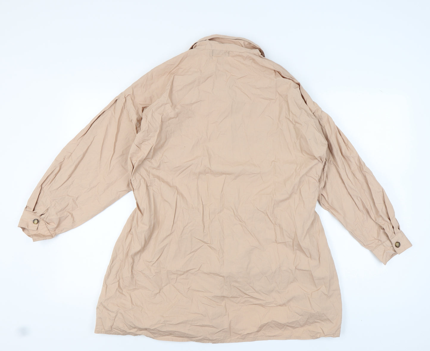 I Saw It First Women's Beige Button-Up Shirt, UK 12