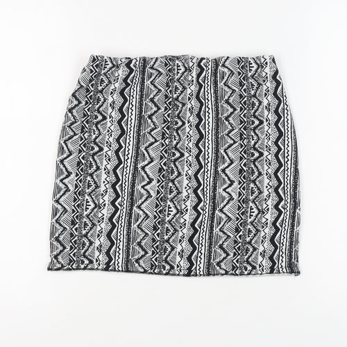 New Look Women's Geometric Pencil Skirt, Size 14, Multicoloured