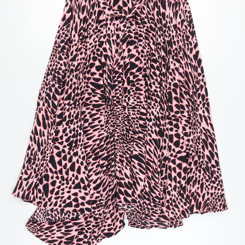 Topshop Women's Multicoloured Animal Print Skirt Size 10