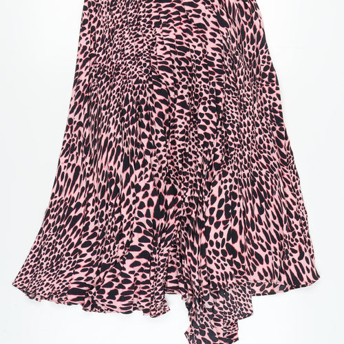 Topshop Women's Multicoloured Animal Print Skirt Size 10