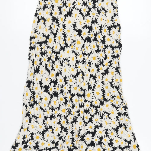 New Look Women's Multicoloured Floral A-Line Skirt Size 8