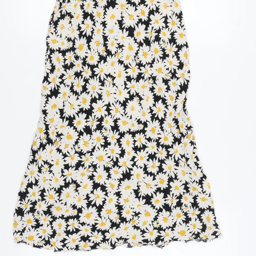 New Look Women's Multicoloured Floral A-Line Skirt Size 8