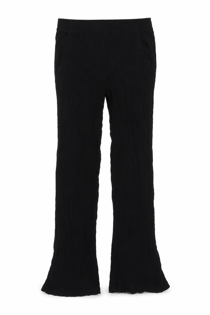 Front view of Bershka Women's Black M Trousers