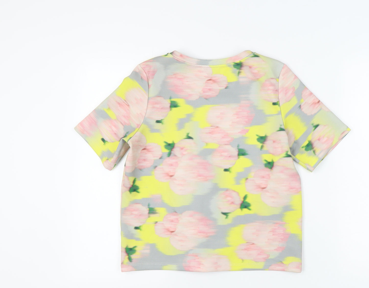 Topshop Women's Floral T-Shirt, Size 10, Multicoloured