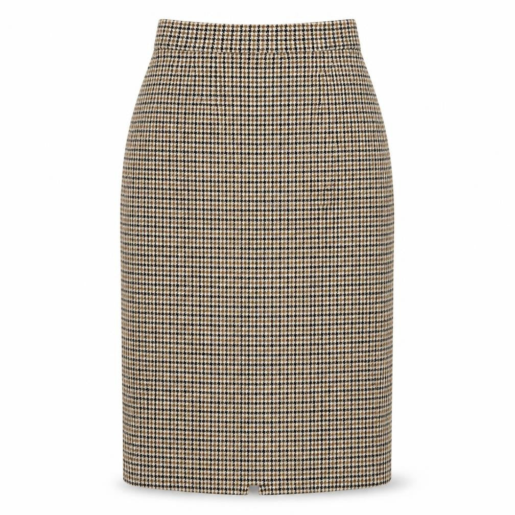 Front view of Giorgio Women's Herringbone Wool Pencil Skirt, size 10