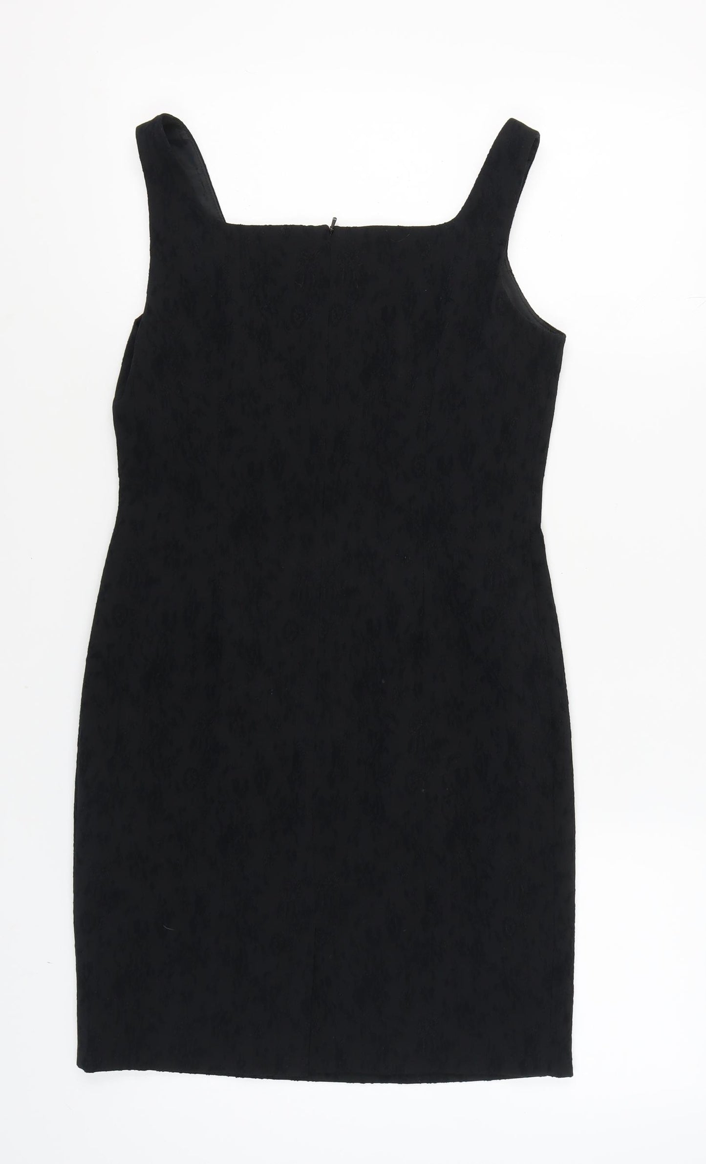 Richards Women's Black Dress, Size 12, Strappy Square Neck