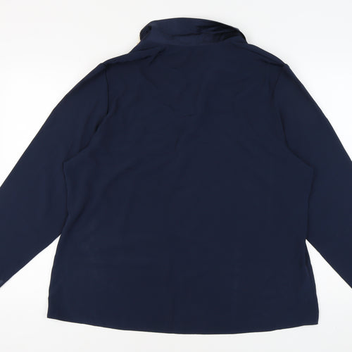 Marks and Spencer Women's Blue Pyjama Top Size 16-18