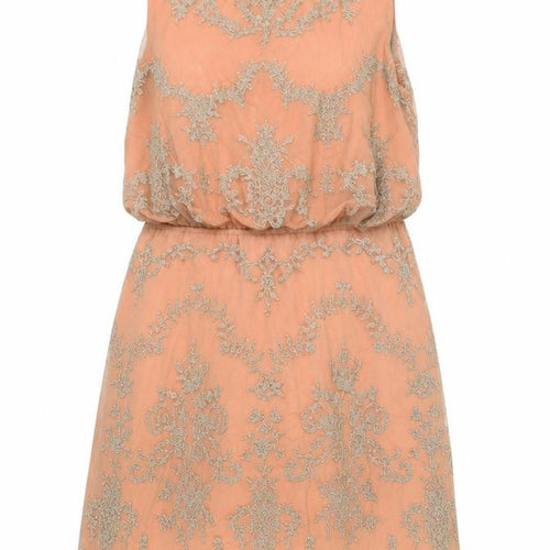 Monsoon Women's Pink Sleeveless Blouson Dress Size 14