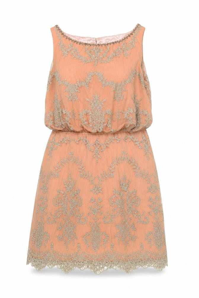 Monsoon Women's Pink Sleeveless Blouson Dress Size 14