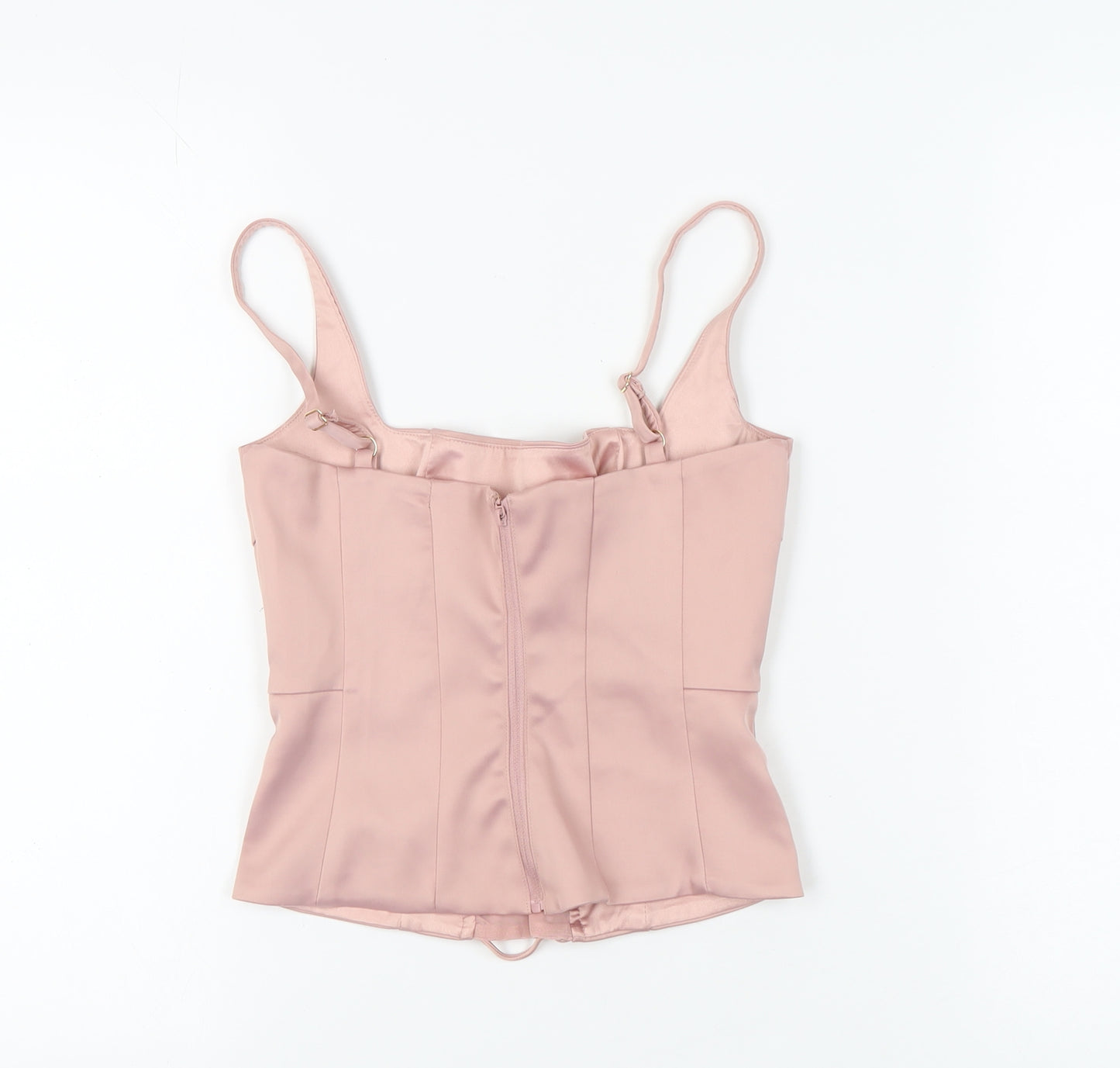 Oh Polly Women’s Pink Camisole Lace Up Top
