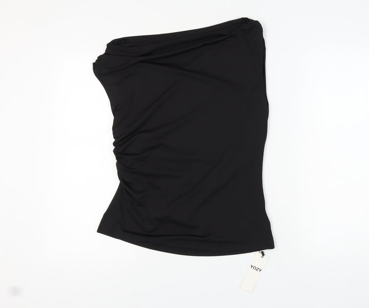 YOZY Women's Black One Shoulder Top XL