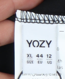 YOZY Women's Black One Shoulder Top XL