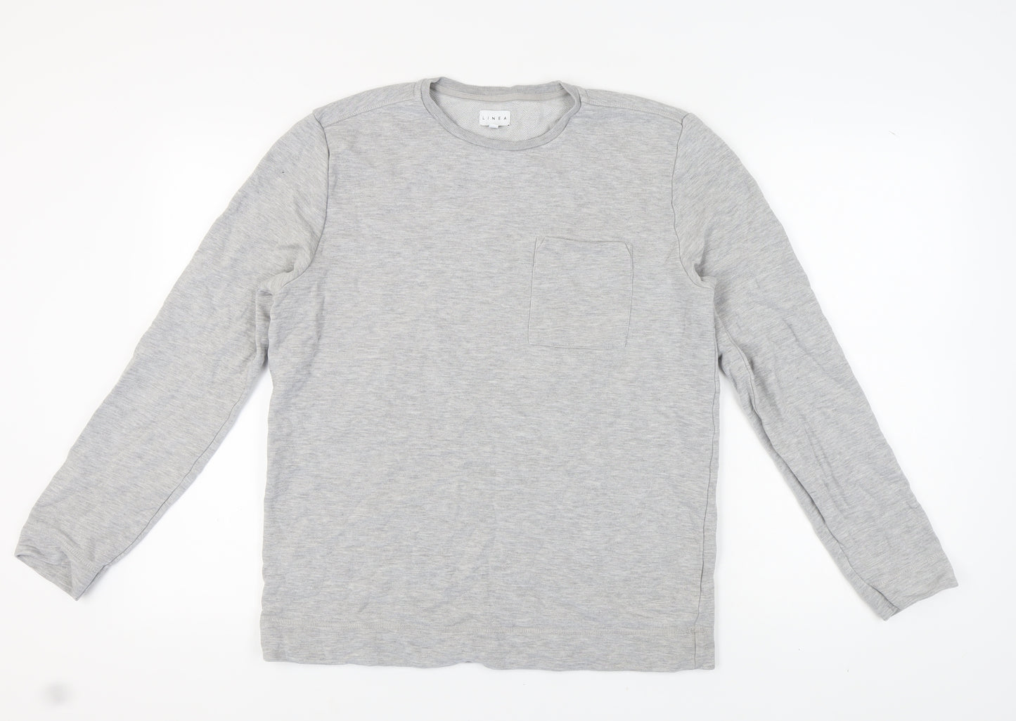 Linea Men's Grey Medium Pullover Sweatshirt