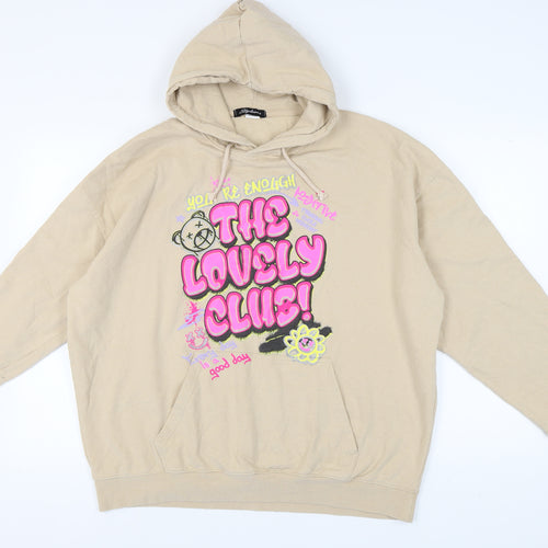Stylewise Women's Beige Pullover Hoodie, Large