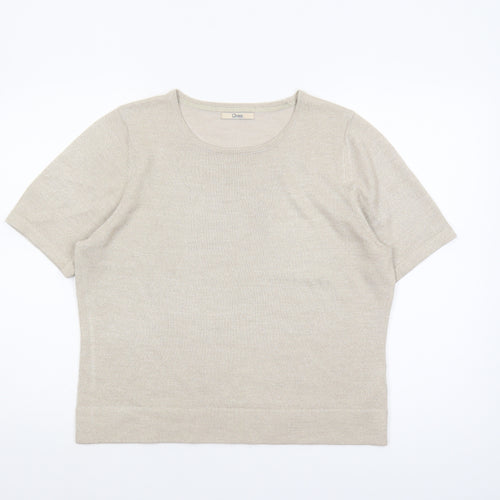 Marks and Spencer Beige Women's Pullover Jumper Size 14