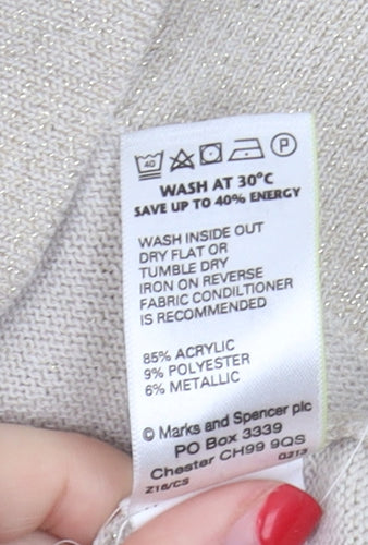 Marks and Spencer Beige Women's Pullover Jumper Size 14