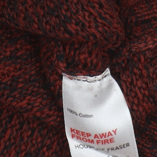 Label Lab Men's Red Knit Pullover Jumper, Size S