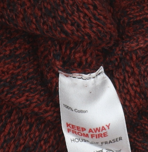 Label Lab Men's Red Knit Pullover Jumper, Size S