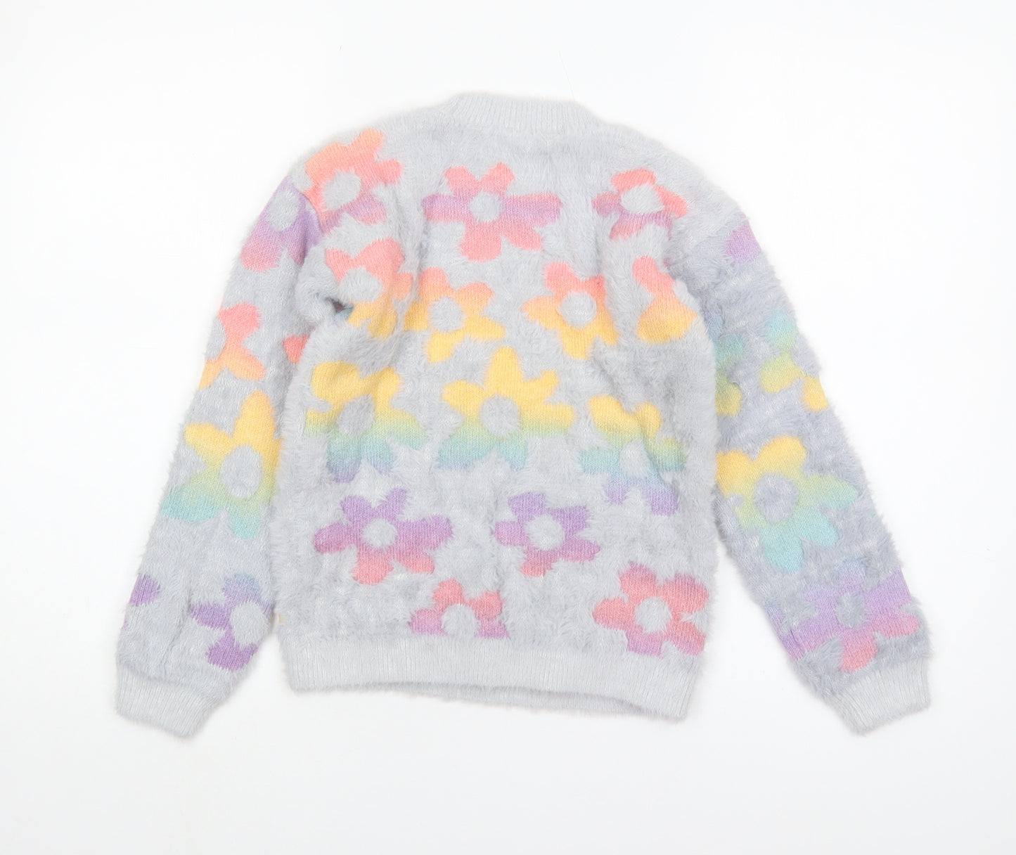 Next Girls' Multicoloured Floral Jumper, Size 9, Crew Neck