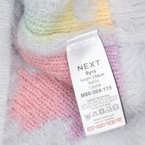Next Girls' Multicoloured Floral Jumper, Size 9, Crew Neck