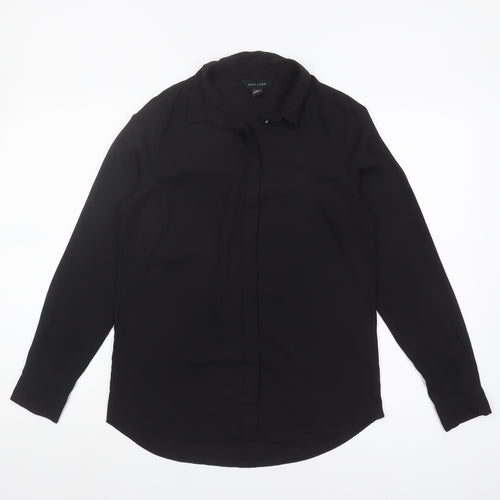 New Look Women's Black Button-Up Shirt UK 6