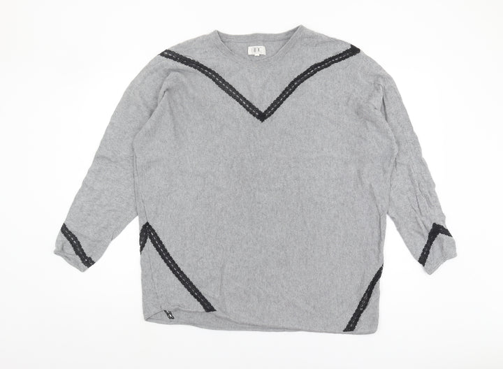 Nine by Savannah Miller Women's Grey Pullover Jumper Size 18