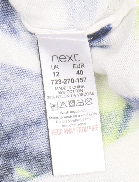 Next Women's Multicoloured Floral Top Size 12