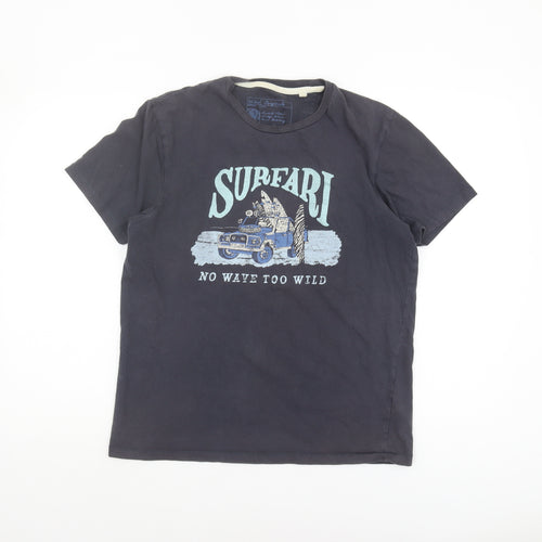 FatFace Men's Black Graphic Print T-Shirt Size S