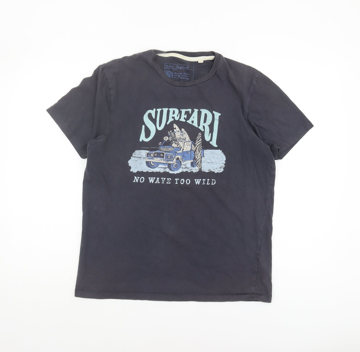 FatFace Men's Black Graphic Print T-Shirt Size S