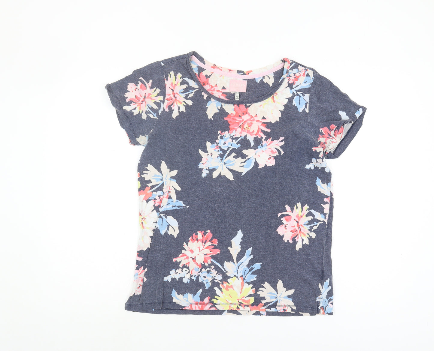 Joules Women's Floral T-Shirt, Multicoloured, Size 12