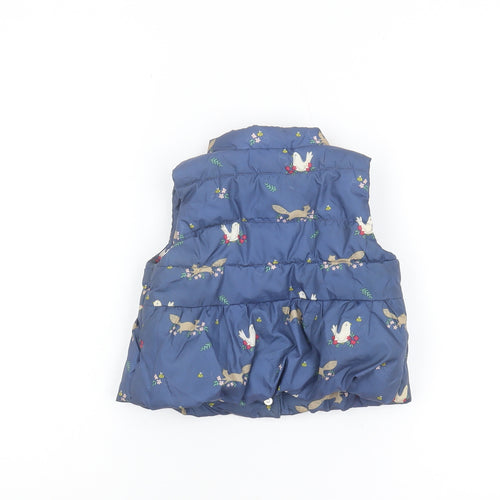 John Lewis Girls Blue Puffer Jacket 12 Months