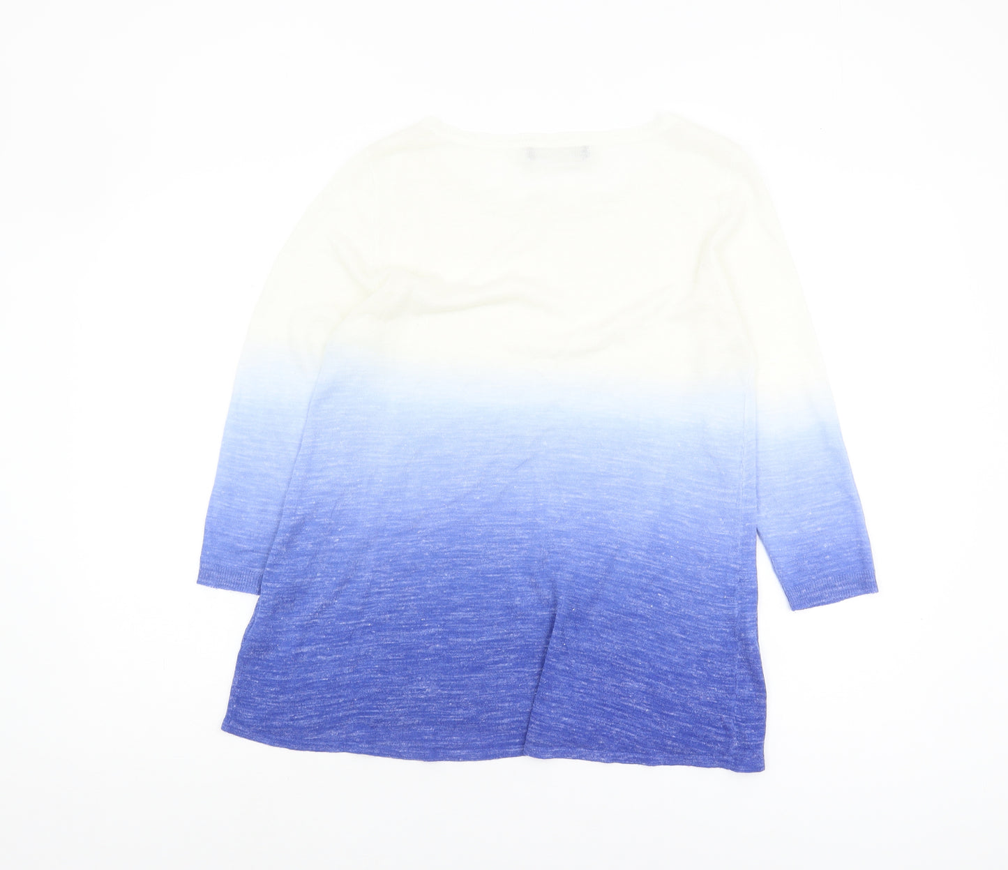 Marks and Spencer Women's Blue Ombre Pullover Jumper Size 12