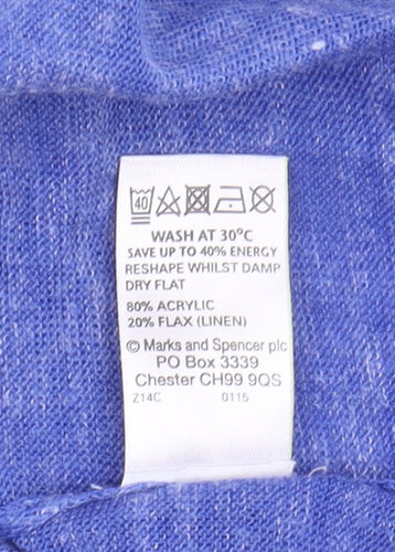 Marks and Spencer Women's Blue Ombre Pullover Jumper Size 12
