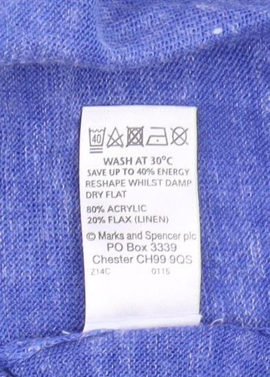 Marks and Spencer Women's Blue Ombre Pullover Jumper Size 12