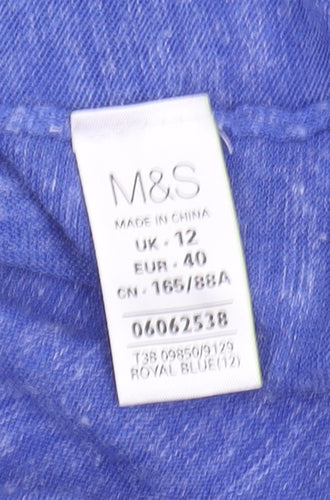 Marks and Spencer Women's Blue Ombre Pullover Jumper Size 12